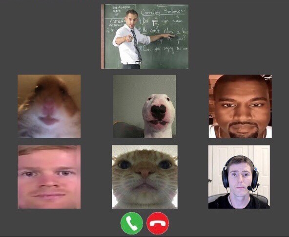 Video Conference Blank Meme Template