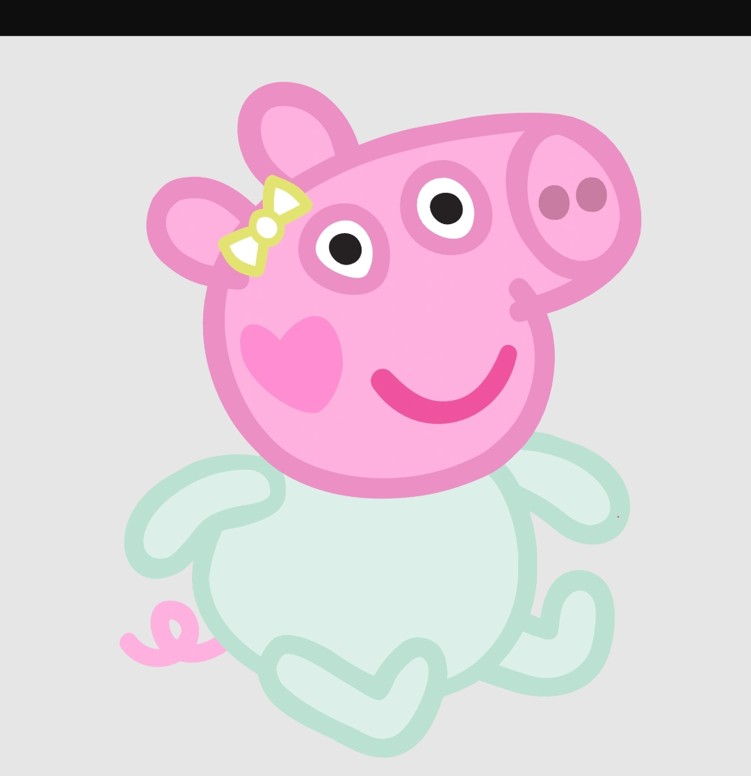 This is Evie pig Blank Meme Template