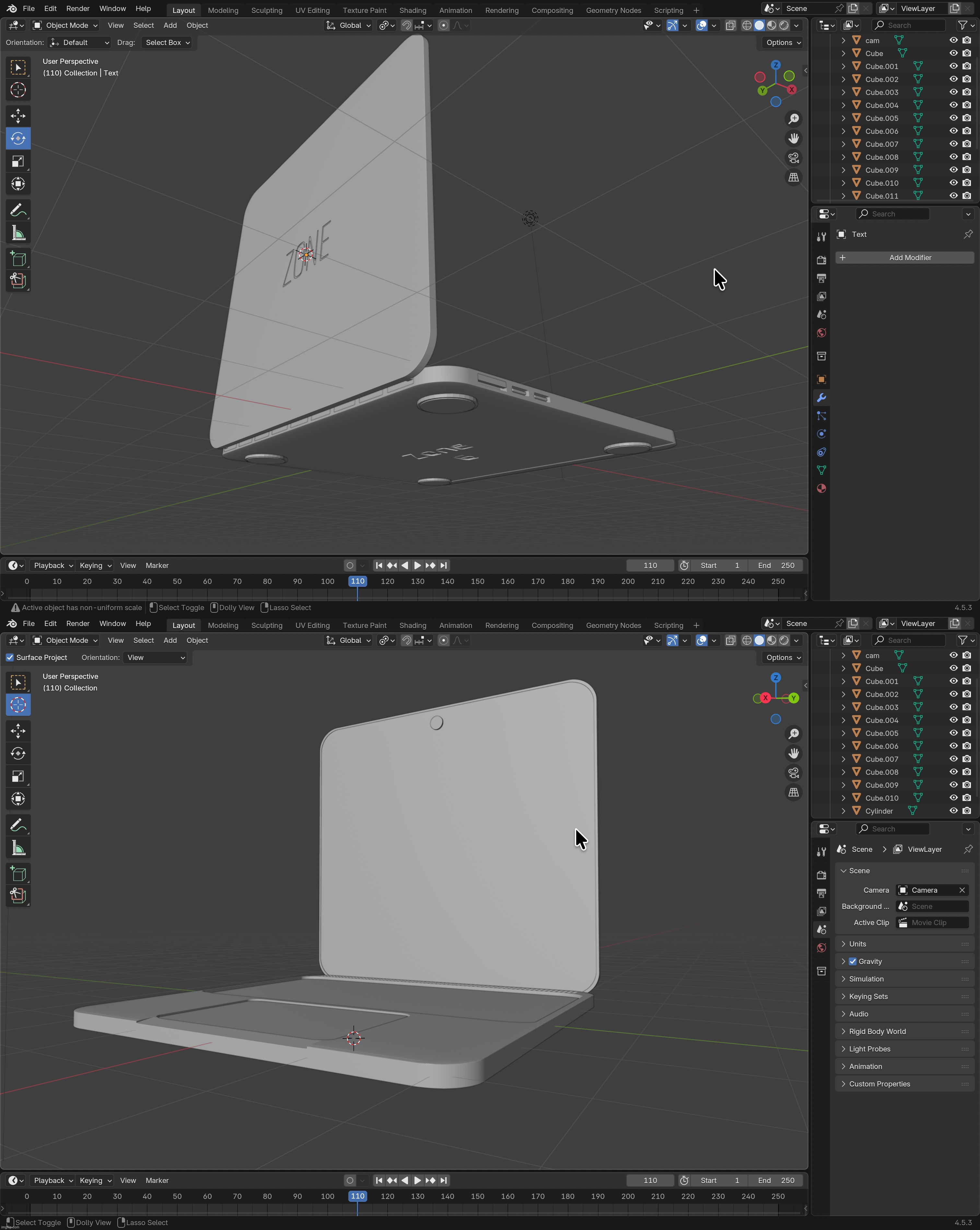 Time we add color :) | image tagged in dank memes,not funny didn't laugh,art,blender,render,3d laptops | made w/ Imgflip meme maker