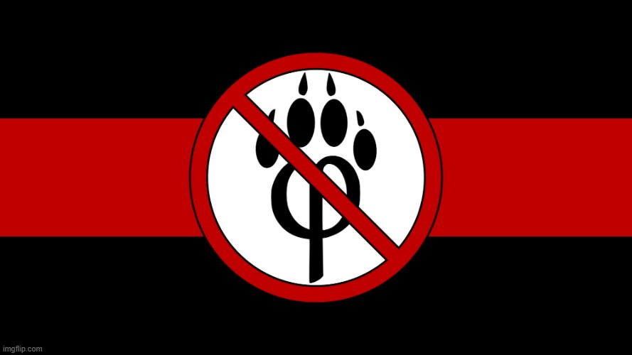 image tagged in anti furry flag | made w/ Imgflip meme maker