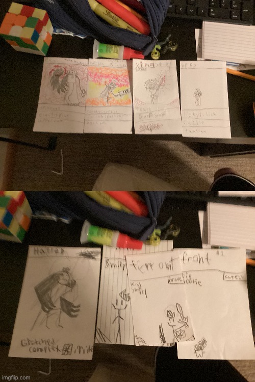 Some tcg cards I made(new/current designs on top, old designs on bottom) | made w/ Imgflip meme maker