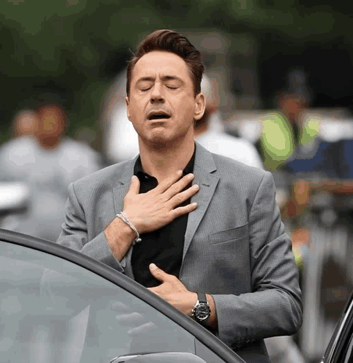 RDJ relief relieved computer laptop Blank Meme Template
