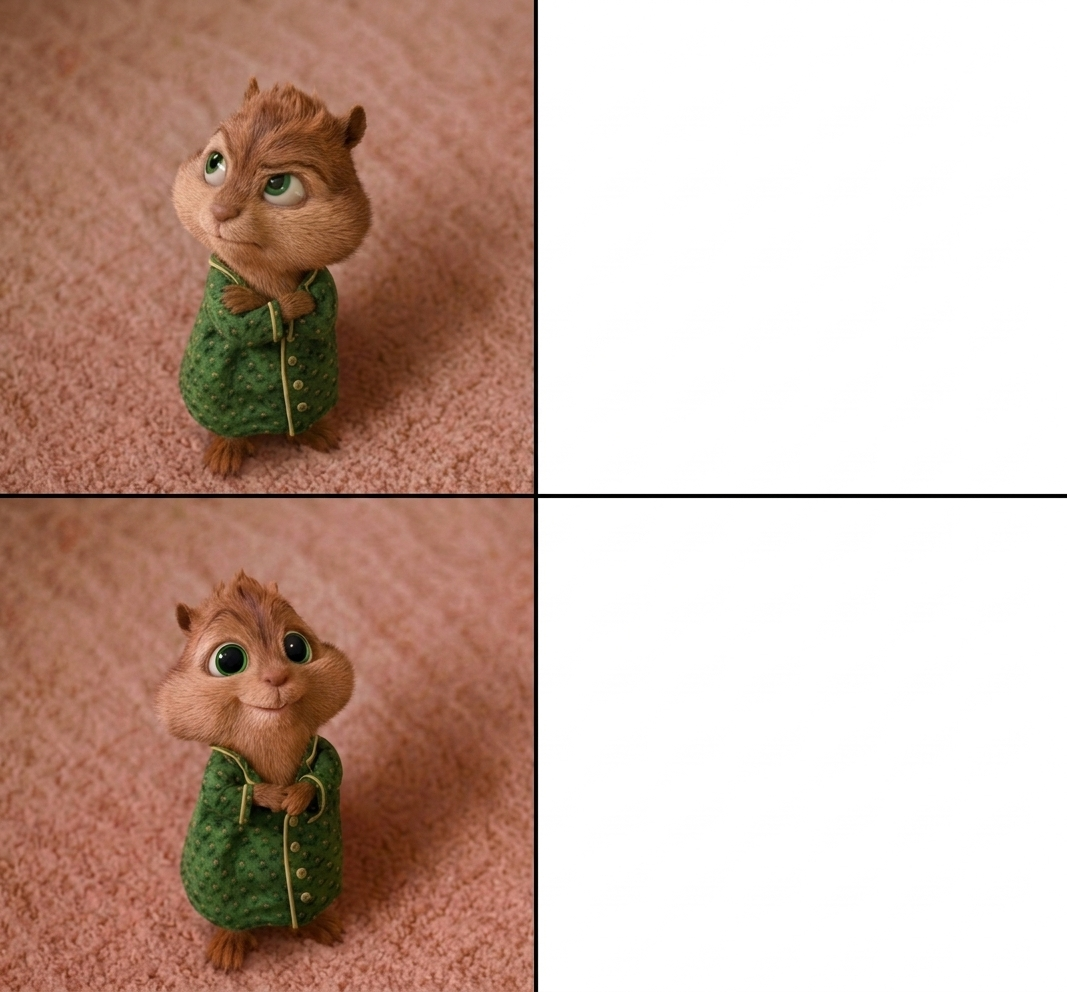 The Theodore Approval Blank Meme Template
