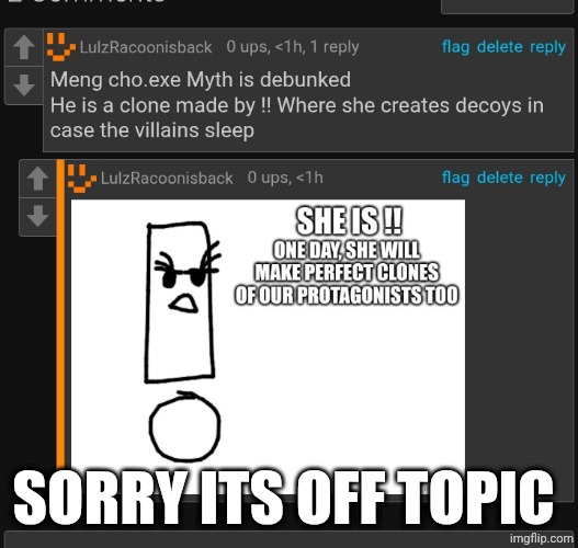 Sorry its off topic | Sorry its off topic | image tagged in off topic,meme,pocket dimension | made w/ Imgflip meme maker