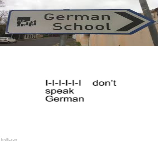 WHY IS THERE A GERMAN SCHOOL, IN USA? | image tagged in germany | made w/ Imgflip meme maker