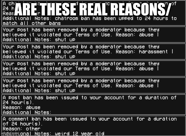 are these real reasons/ | image tagged in screenshot 2026-04-22 at 15-14-43 notifications - msmg png | made w/ Imgflip meme maker