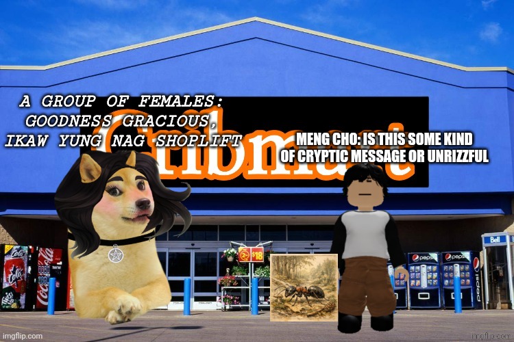The daily time when meng cho is still awake to fake his sessions | A group of females: goodness gracious, ikaw yung nag shoplift; Meng cho: Is this some kind of cryptic message or unrizzful | made w/ Imgflip meme maker