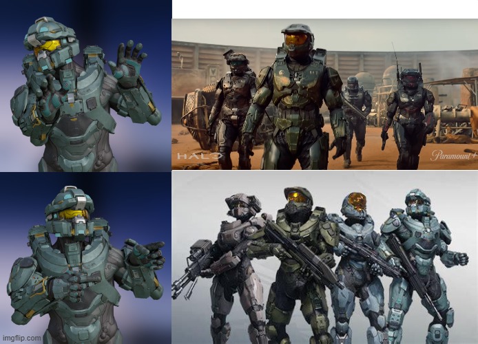Die, Silver team, die | image tagged in halo fred-104 hotline bling,blue team vs silver team,boooo silver team,go blue team,halo | made w/ Imgflip meme maker