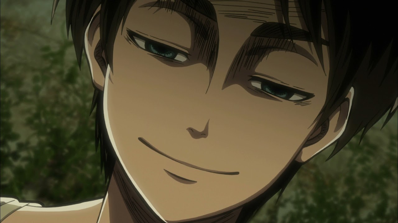Eren's "kill you all" smile Blank Meme Template