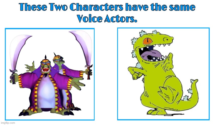 Fred Tatasciore 2 | image tagged in same voice actor,fred tatasciore,crash bandicoot,rugrats,nickelodeon,nick all star brawl | made w/ Imgflip meme maker