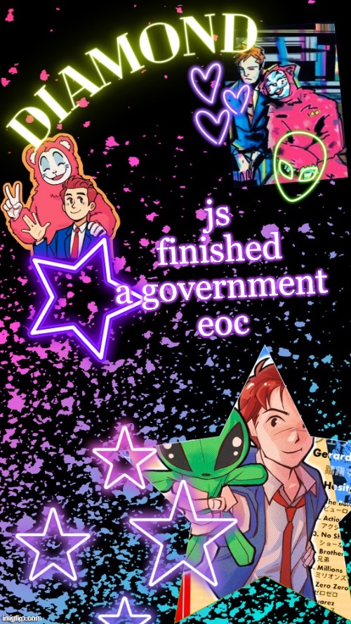 sigh | js finished a government eoc | image tagged in diamond's hesitant alien temp tysm disco | made w/ Imgflip meme maker