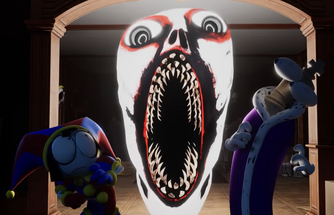 Pomni, Kinger & Angel TADC Blank Meme Template