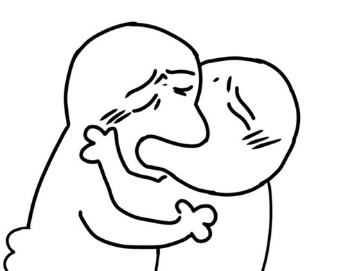 Deep sloppy french kiss Blank Meme Template