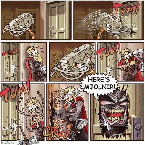 Mjolnir Torture | image tagged in thor | made w/ Imgflip meme maker