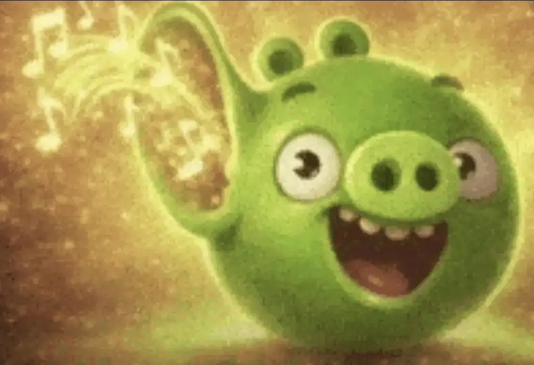 Angry birds pig Blank Meme Template