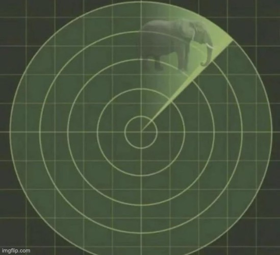 elephant radar | image tagged in elephant radar | made w/ Imgflip meme maker