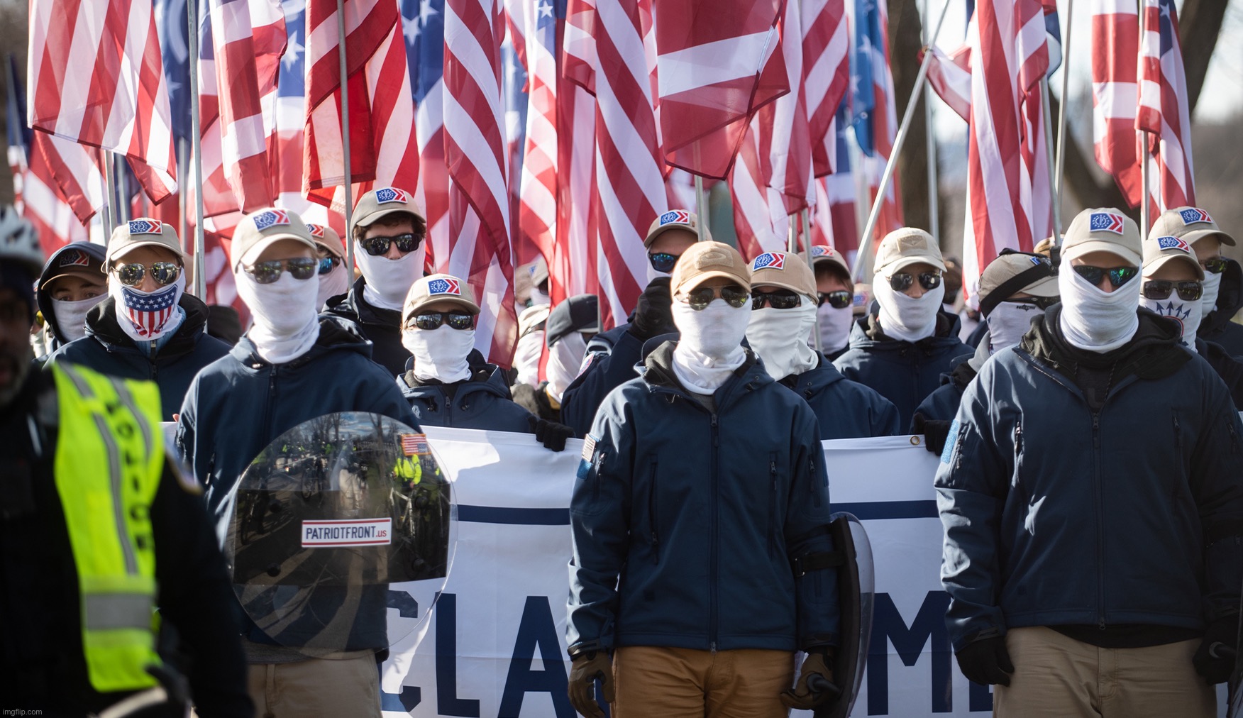 Patriotic Front White Supremacist Nationalist Neo-Nazi Te | image tagged in patriotic front white supremacist nationalist neo-nazi te | made w/ Imgflip meme maker