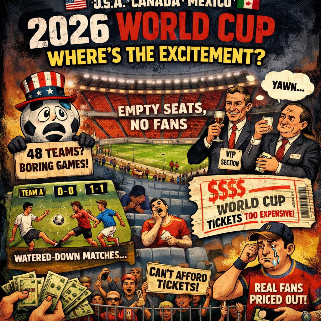 The 2026 World Cup, hosted by the USA, Canada, and Mexico, has f Blank Meme Template