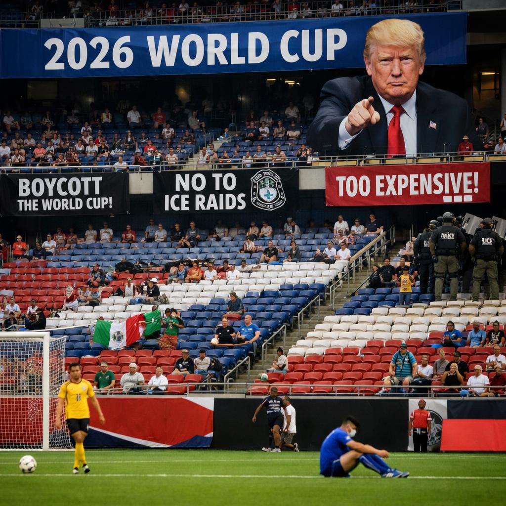 Concerns about low interest in the 2026 World Cup stem from a mi Blank Meme Template