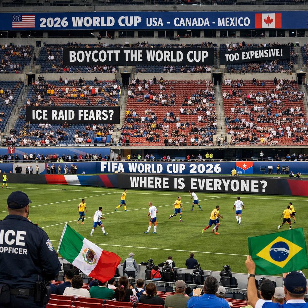 Concerns about low interest in the 2026 World Cup stem from a mi Blank Meme Template