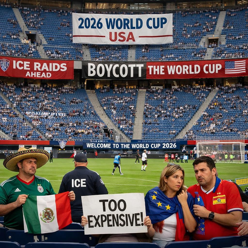 Concerns about low interest in the 2026 World Cup stem from a mi Blank Meme Template