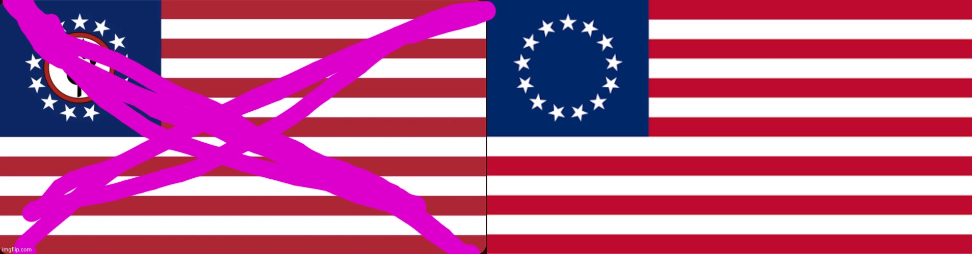 Fixed it | image tagged in american anti furry flag | made w/ Imgflip meme maker