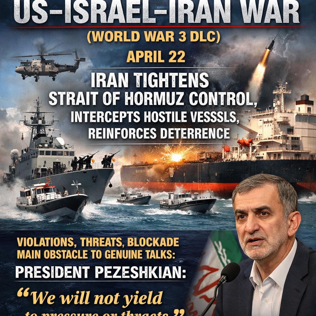 US–Israel–Iran War (World War 3 DLC)  April 22: Iran tightens St Blank Meme Template