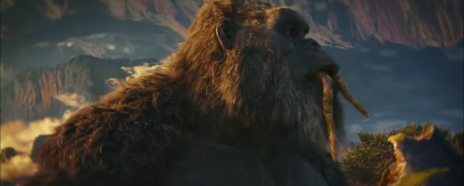 Kong eating squid Blank Meme Template