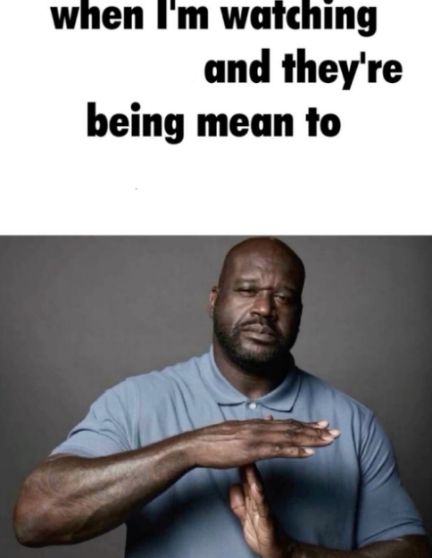 when i'm watching x and they're being mean to y Blank Meme Template