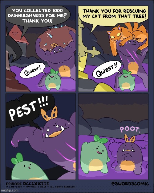 Teamwork makes the Dreamwork! | image tagged in swords,sprouts,quest,pest,teamwork,oof | made w/ Imgflip meme maker