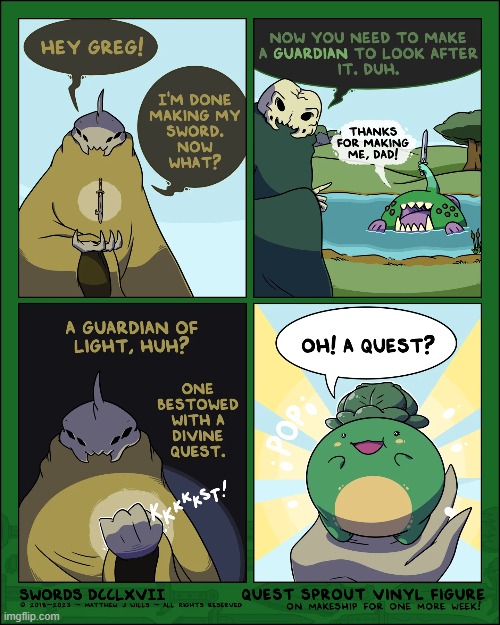 The rise of Momma Sprout! (And Lake Queen, too!) | image tagged in swords,guardians,lake,queen,sprout,momma | made w/ Imgflip meme maker
