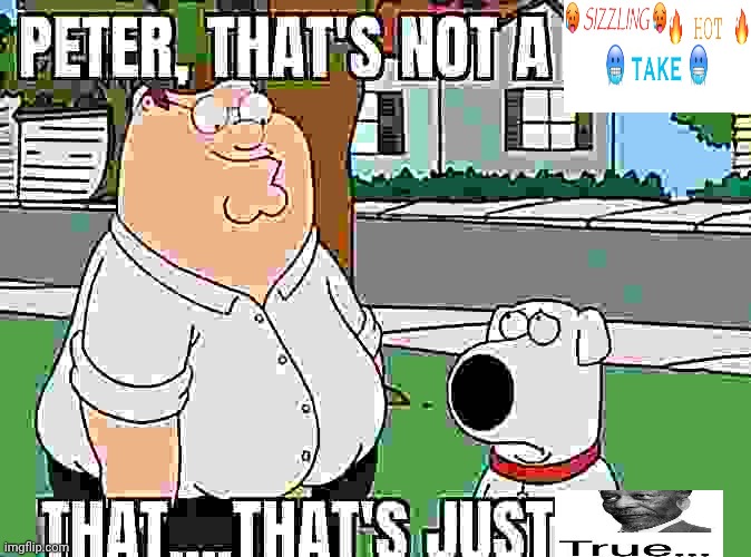Peter, that's not a meme. | image tagged in peter that's not a meme | made w/ Imgflip meme maker
