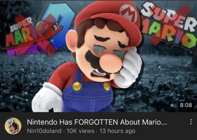 nintendo has FORGOTTEN about mario Blank Meme Template