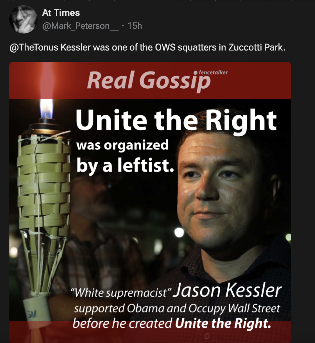 Unite The Right Jason Kessler Tiki Torcher at C-ville Blank Meme Template