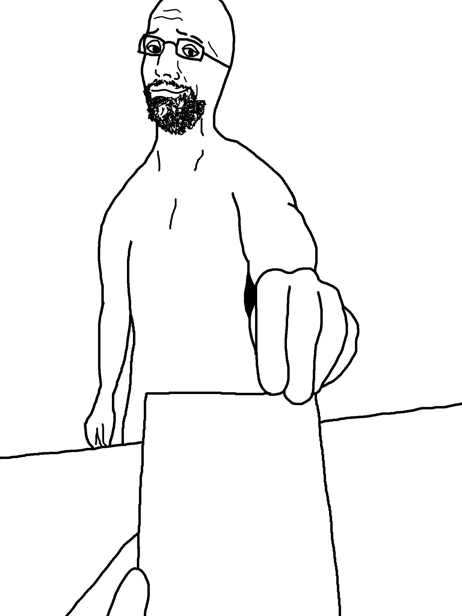 Wojak handing you a paper Blank Meme Template