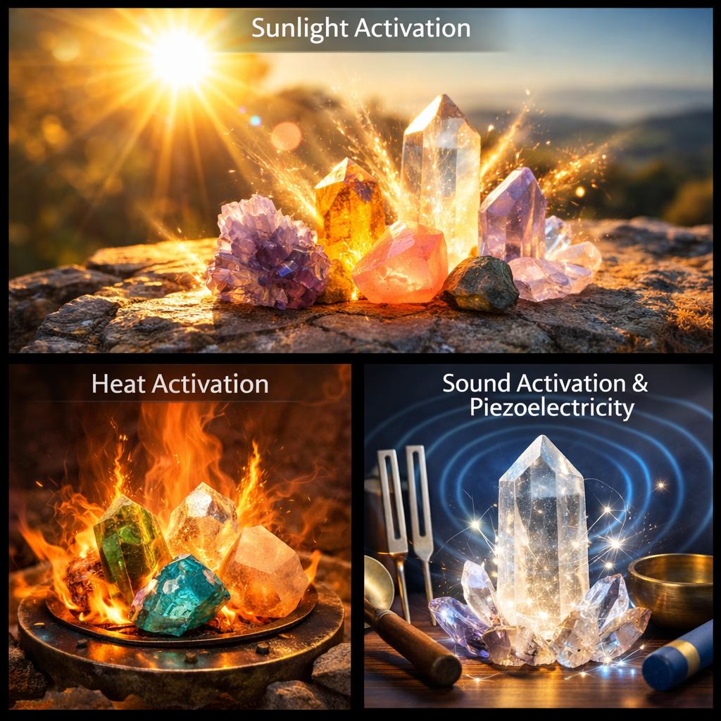 Yes, heat, sunlight, and sound can "activate" or charge crystals Blank Meme Template