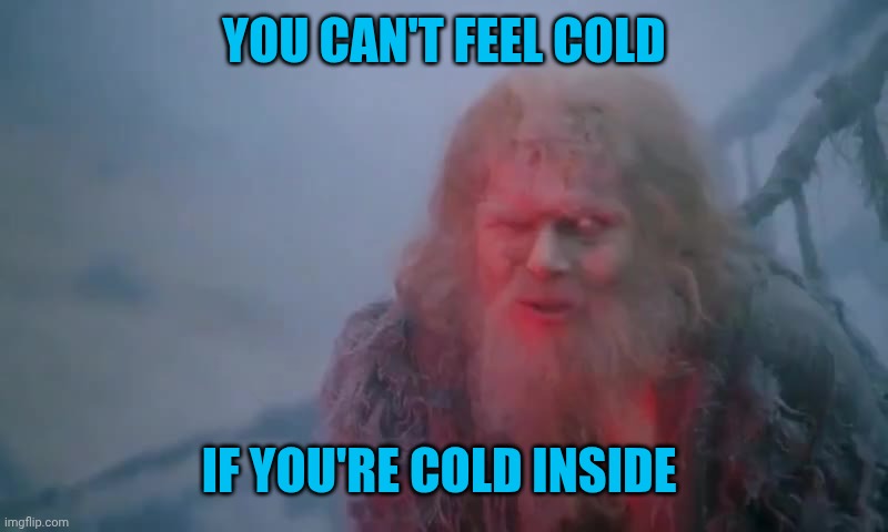 What Is Your Name? | You can't feel cold; If you're cold inside | image tagged in what is your name | made w/ Imgflip meme maker