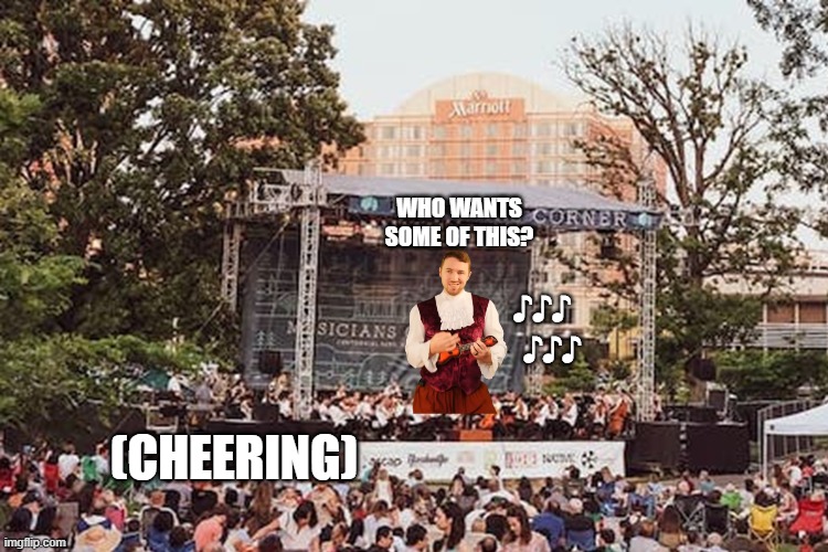who wants some of this? (cheering) ♪♪♪
   ♪♪♪ | made w/ Imgflip meme maker