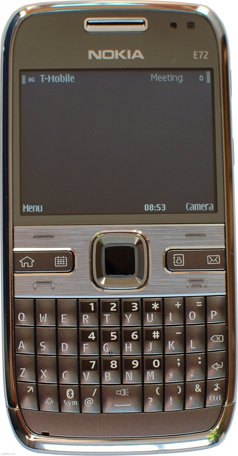 Nokia E72: QWERTY Keyboard, Symbian S60 | image tagged in nokia e72,nokia | made w/ Imgflip meme maker