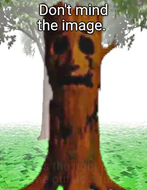 Praise The Tree | Don't mind the image. Is this the right place to come out as a furry in? | image tagged in praise the tree | made w/ Imgflip meme maker