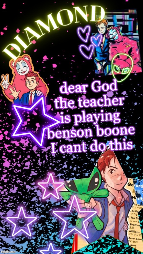 can we bring back 2000s club music please | dear God the teacher is playing benson boone I cant do this | image tagged in diamond's hesitant alien temp tysm disco | made w/ Imgflip meme maker