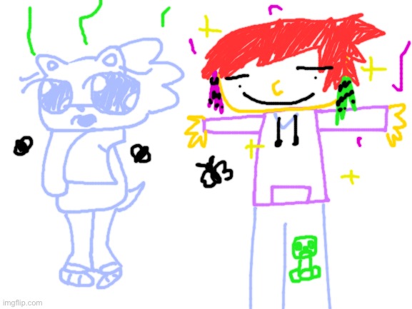 The virgin Daisuke STH! Sonic vs the Chad Swaycheesyishere! Jobi | image tagged in blank white template,art,random | made w/ Imgflip meme maker
