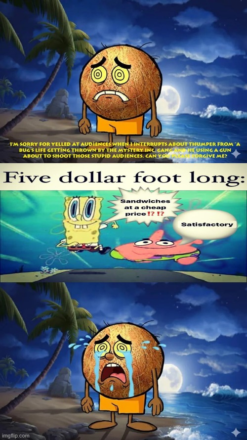 "Idiot Coconut" son i'm crine | image tagged in idiot coconut son i'm crine | made w/ Imgflip meme maker