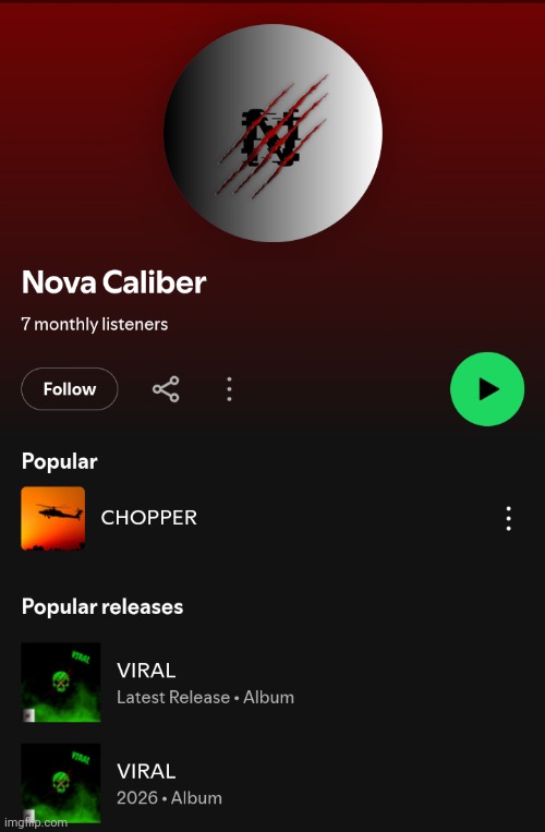 Check me out on Spotify (no vocals yet) | made w/ Imgflip meme maker