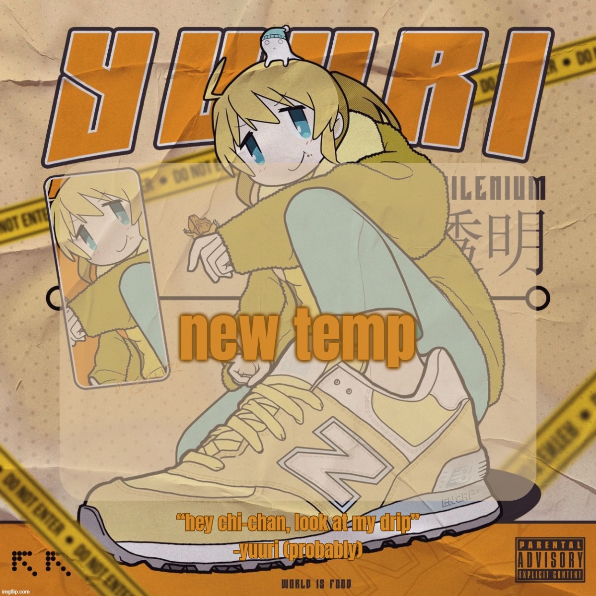 peak or nah? | new temp | image tagged in drip yuuri anounce temp | made w/ Imgflip meme maker