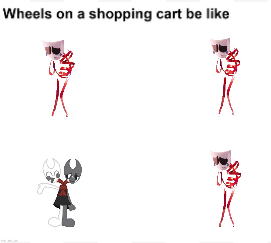 weeeeee | image tagged in wheels on a shopping cart be like,dandy's world,tadc,gangle | made w/ Imgflip meme maker