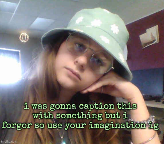 i was gonna caption this with something but i forgor so use your imagination ig | made w/ Imgflip meme maker