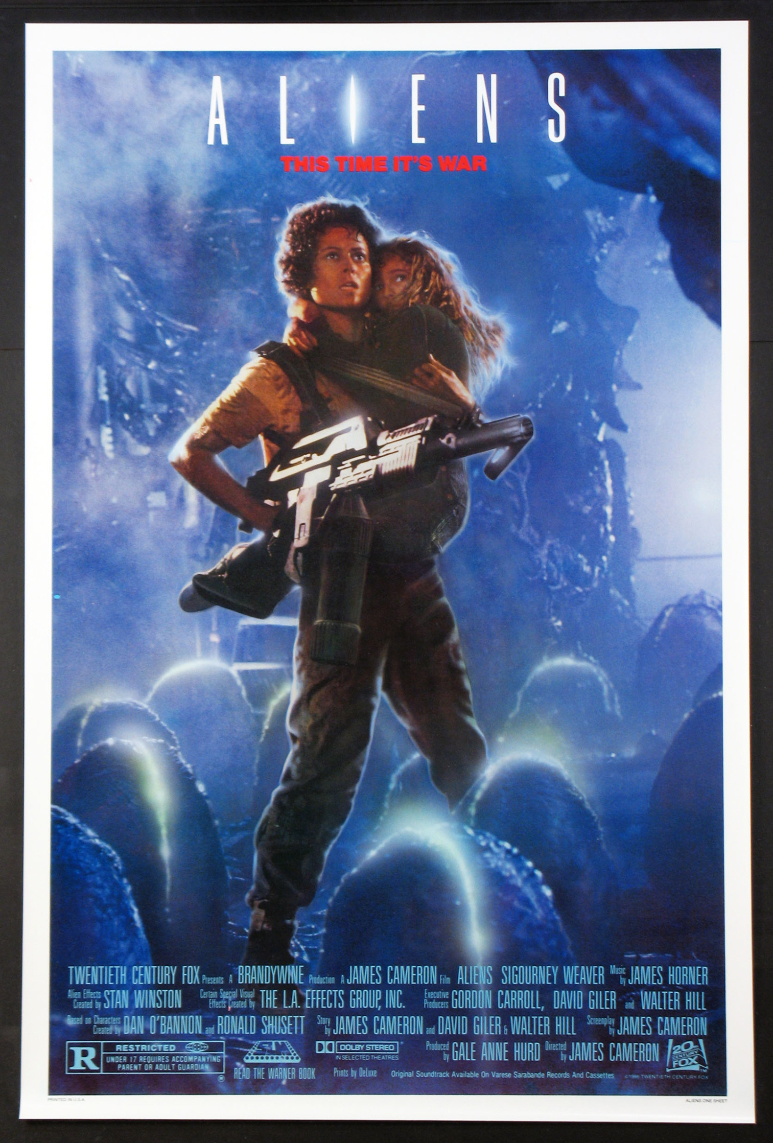 ALIENS Movie Poster (1986) U.S. 1-Sheet , 27x41 Blank Meme Template