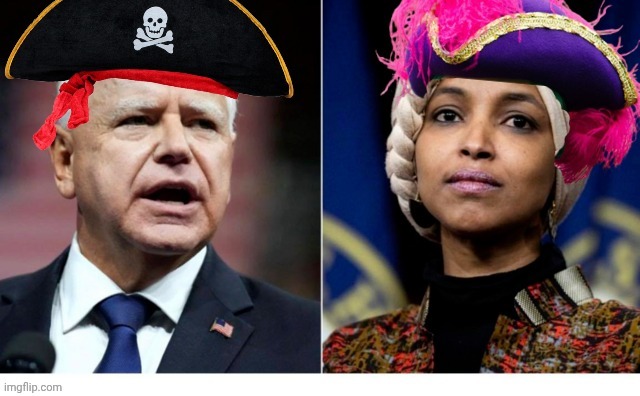 image tagged in somali pirates cap'n kotex ilhan omar | made w/ Imgflip meme maker