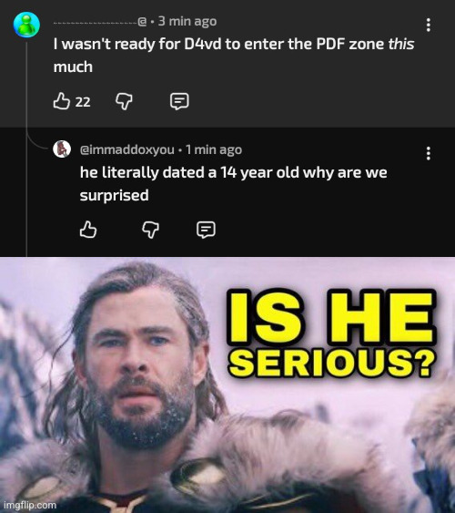 Is he serious | image tagged in is he serious | made w/ Imgflip meme maker